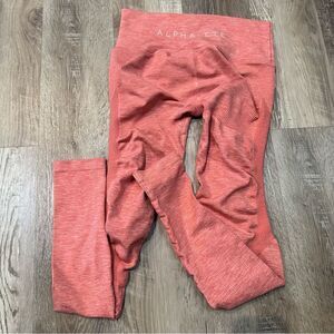 ‎ALPHALETE Peach Legging Womens Medium High Waist Full Length